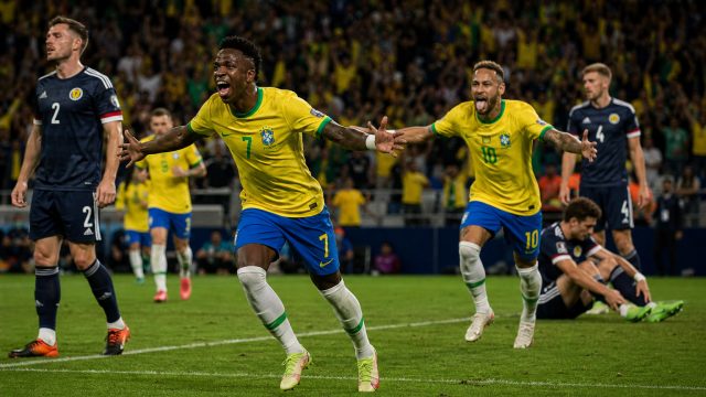 Brazil Triumphs Over Scotland with Vinicius and Neymar's Stellar Performance